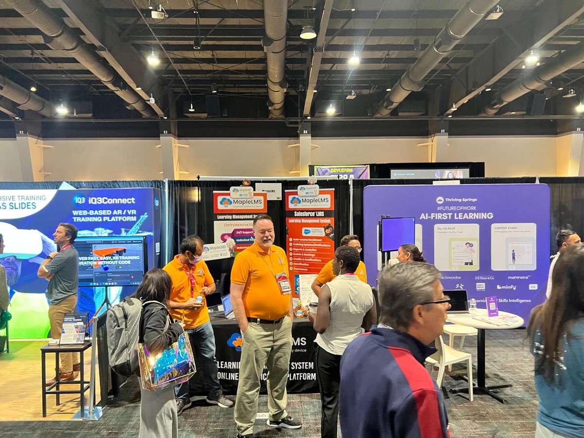 maplelms's tweet image. A successful #DevLearn2024 event! Huge thanks to our incredible clients, partners, new connections we made, and everyone else for making this event memorable. Grateful for the insightful conversations at the event!

#Devlearn24 #DevLearnevents #SuccessfulEvent