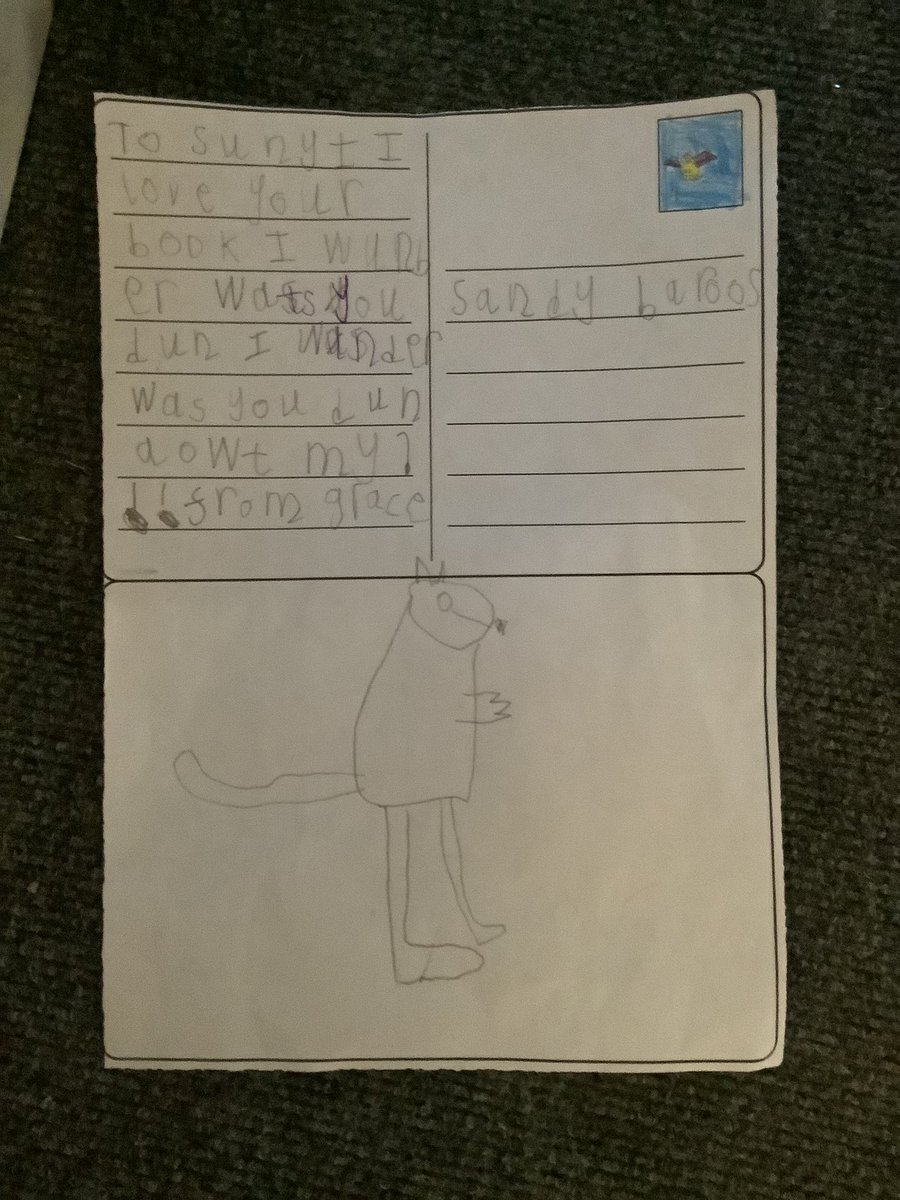 In Acorn class we are reading Meerkat Mail. We matched the different postcards to the places Sunny visited. Then we found that Sunny had left us a postcard… he visited our garden! 💛 <a href="/OCMATtrust/">Our Community Multi-Academy Trust</a> #meerkatmail