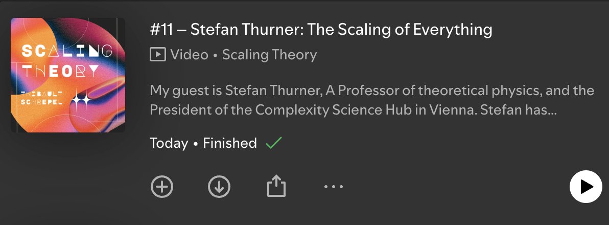 ProfSchrepel's tweet image. NEW EPISODE: My guest is Stefan Thurner, President of the @CSHVienna and External Professor at the @sfiscience.
We first delve into the scaling laws of everything, for example, how to make the economy more resilient by targeting some unique companies, how social bubbles form, the…