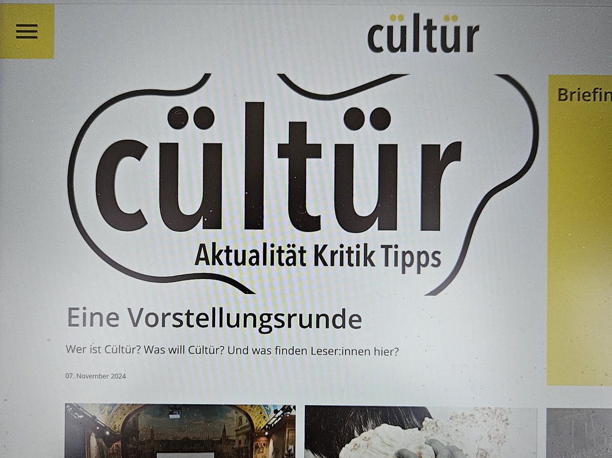 UlrichEGut's tweet photo. Neu im Dienst der Vermittlung schweizerischen Kulturschaffens und Kulturlebens:
"cültür" - als wöchentlicher Newsletter und im Web.
https://t.co/EzZs5amcty https://t.co/AfKxLZlOt0