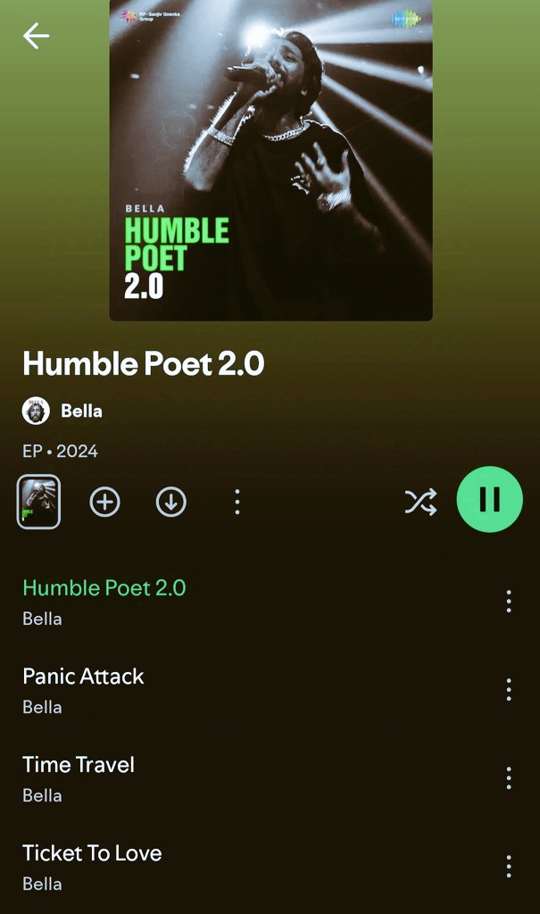 Hiphop_Ka_Judge's tweet image. Bella dropped his EP HUMBLE POET 2.0 out of nowhere without any announcement or hints

Time Travel is kinda very unique and differently structured track
I feel he should have built some hype up
#hhkjudge #bella #indianhiphop