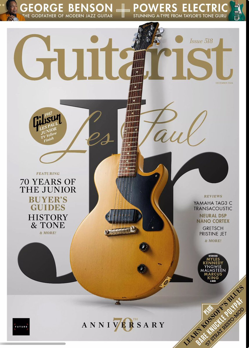 bobwootton's tweet photo. Fantastic cover feature piece on Les Paul Juniors in new issue of the excellent #Guitarist magazine

I rounded up the instruments featured and contributed some words. Hope you enjoy 😍👍 https://t.co/BTRrcNdNZ9