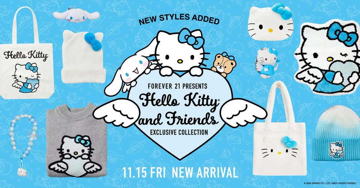 ⚠️新商品【予告】??／ 「FOREVER 21」×「サンリオホリデー 