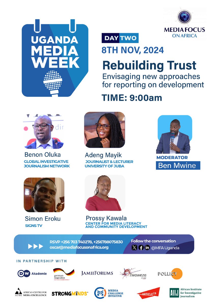 If we want the public to trust the media, are we also showing trust in them by valuing their voices? Trust is built on mutual respect and truthful reporting. - <a href="/ProssyKawala/">Prossy Kawala</a> 
.
.
#UgandaMediaWeek2024 #TrustInMedia #JournalismMatters