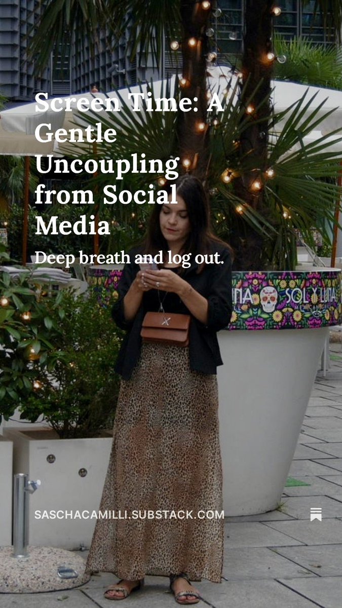This week on Kind of Wild: how social media makes us lose ourselves, and why quitting isn’t as simple as we might think.

saschacamilli.substack.com/p/my-relations…