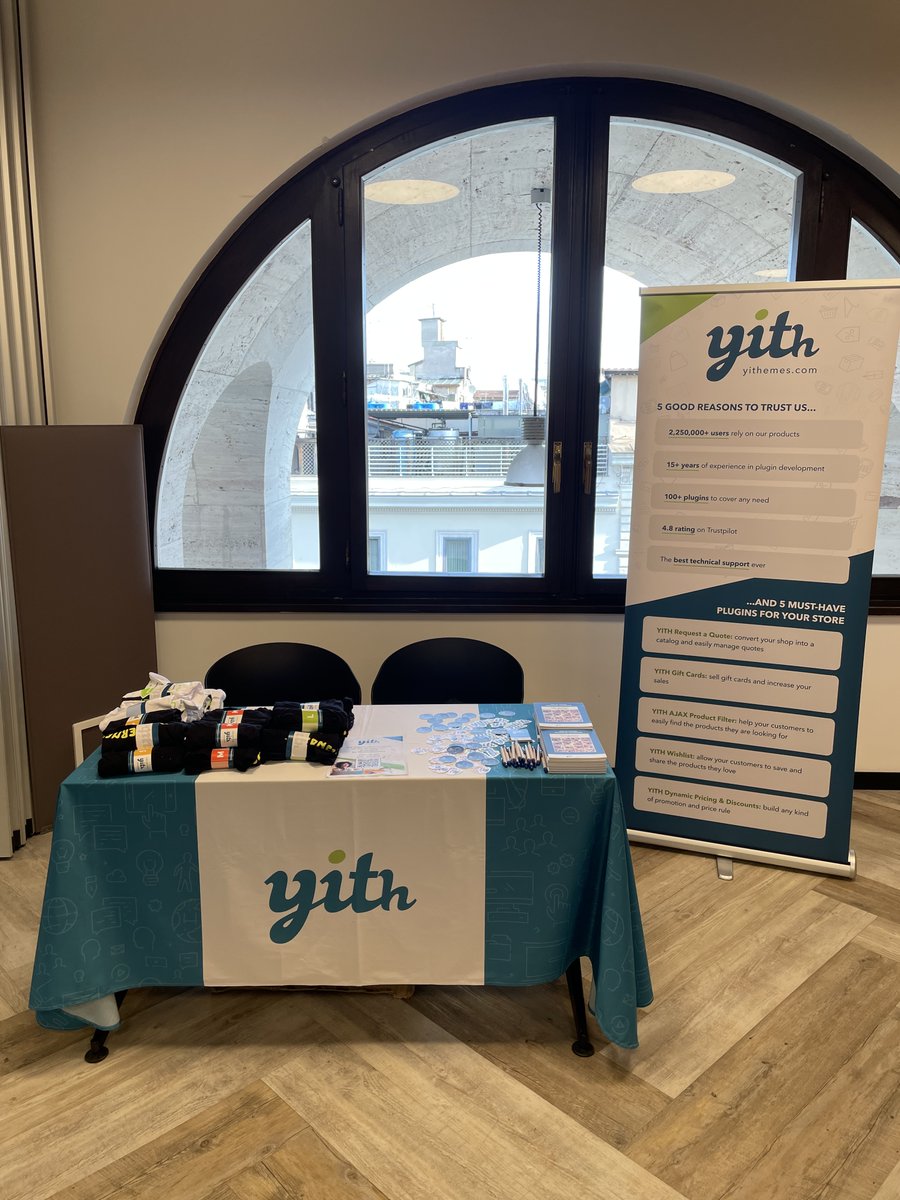 YITHEMES's tweet image. Ready for #CoreDays2024!

Stand and swag ✅
Our team ✅
Discount ✅

Core Days is here and we couldn’t be more excited! 🙌 Check out the amazing lineup of talks that’s planned for you! Who’s ready to dive into WordPress Core with us? 😎 @wp_ita
