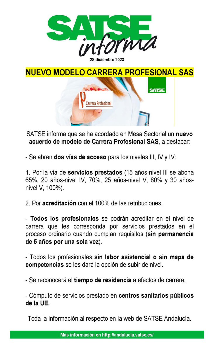 <a href="/SATSE_Andalucia/">SATSE Andalucía</a> <a href="/_PorAndalucia/">PorAndalucía</a> Que hay de esto?
Tomadura de pelo?
Inocentada?
28 de Diciembre de 2023....
<a href="/_JuanEspadas/">Juan Espadas Cejas</a> <a href="/AndaluciaJunta/">Junta de Andalucía</a> <a href="/CGEnfermeria/">Consejo General de Enfermería</a> <a href="/Ugt_A_Sanidad/">UGT Sanidad Andalucía</a> <a href="/UGT_CostaDelSol/">UGT- Distrito Sanitario Costa del Sol.</a> <a href="/smandaluz/">Sindicato Médico Andaluz</a> <a href="/JuanMa_Moreno/">Juanma Moreno</a> <a href="/saludand/">Consejería de Sanidad, Presidencia y Emergencias</a> <a href="/EnfermeraSas/">Enfermera Quemada del SAS</a> <a href="/Sindicato_SATSE/">SATSE</a>