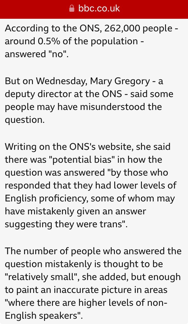JapanesePolar's tweet photo. @Lynnemnaylor @roseveniceallan And when we know the O.05% ‘stat’ still isn’t reliable (quite something for BBC to cover it 13.09.2024) it’s not in anyone’s interests to inflate the numbers or make policy decisions. Thank god for @SexMattersOrg team esp Biggs.
#ButWhatAbout 🦄? https://t.co/jXItSsKn61