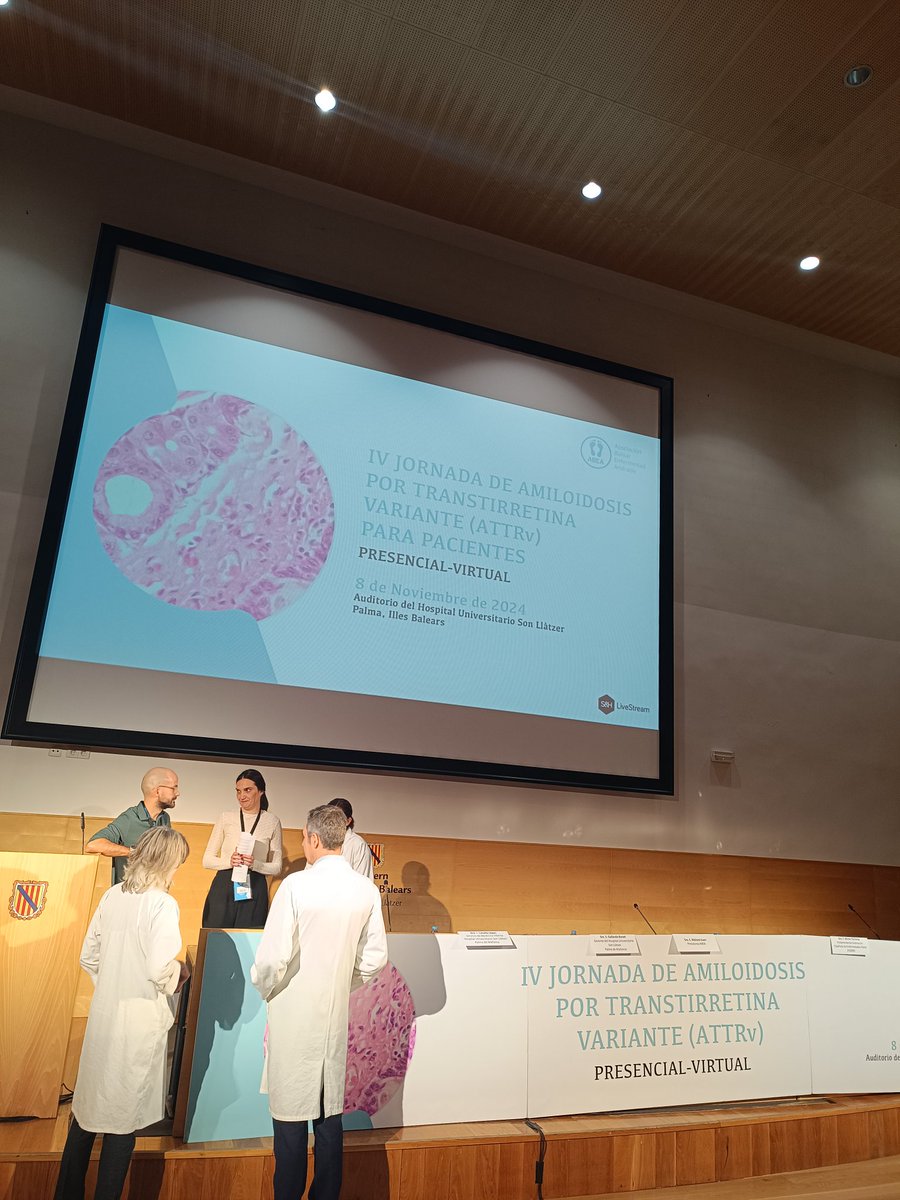 Adri Rx2 (@adrychemstone) on Twitter photo El salón de actos a tope! Arrancan en <a href="/SonLlatzer/">Hospital Universitari Son Llàtzer</a> las IV Jornadas de amiloidosis hereditaria por transtirretina variante.
<a href="/AndradeBaleares/">Asociación Balear de la Enfermedad de Andrade</a>
<a href="/UnidadTtr/">Unidad Multidisciplinar Amiloidosis por TTR</a> El salón de actos a tope! Arrancan en <a href="/SonLlatzer/">Hospital Universitari Son Llàtzer</a> las IV Jornadas de amiloidosis hereditaria por transtirretina variante.
<a href="/AndradeBaleares/">Asociación Balear de la Enfermedad de Andrade</a>
<a href="/UnidadTtr/">Unidad Multidisciplinar Amiloidosis por TTR</a>