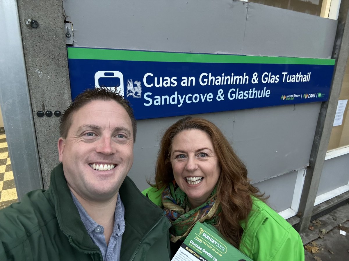 CormacDevlin's tweet image. And so it begins… 

Early start at #Sandycove &amp;amp; #Glasthule DART station.

#GE2024