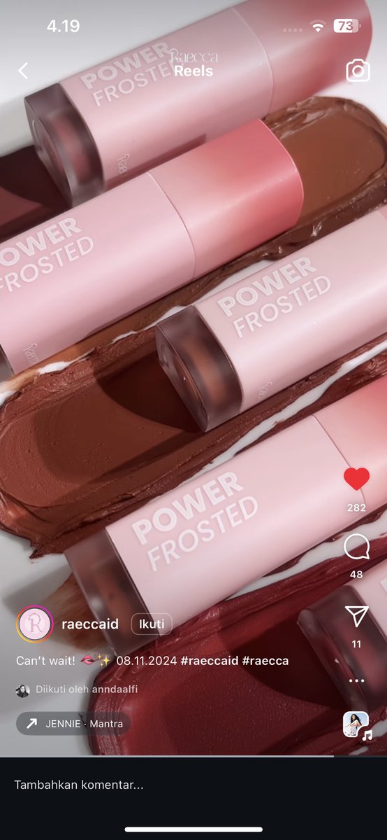 baeybeey's tweet photo. RAECCA HARI INI NGELUARIN PRODUK LIP VELVET!?😱
huaaa naksir bgt sama shade nya…

keliatan smooth, pigmented, dan ada blur effect nya yaa! ah gasabar bgt mau cobain! https://t.co/Z5GjFchsZ6