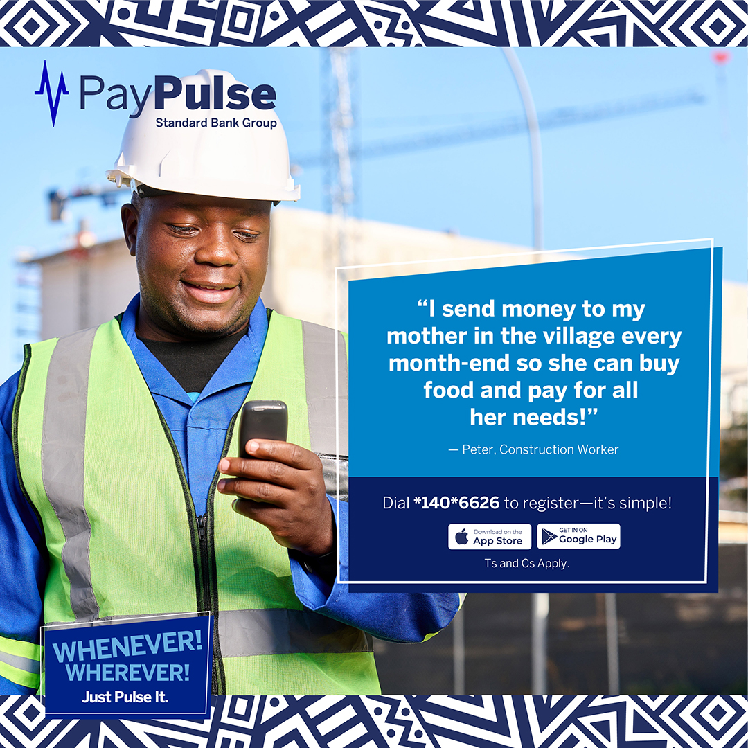 Say YES to supporting your loved ones, no matter the distance. With PayPulse you can send money to anyone with an active mobile number anyway in Namibia. Find out more on paypulse.na #JustPulseIt #ProudlyBlue