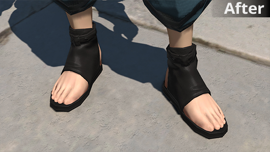 Improved...character...toe...detail? I...I see... #FFXIV