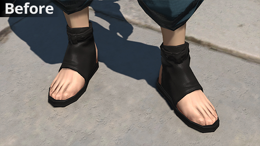 aitaikimochi's tweet photo. Improved...character...toe...detail? I...I see... #FFXIV https://t.co/syQnt0IeZN