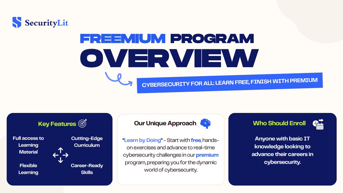expankita's tweet image. Free Cybersecurity training 🚀

I know firsthand how challenging it is to break into cybersecurity without a clear roadmap, guidance, or even a chance to get your foot in the door. 

I’ve met so many talented students keen to learn, yet struggling to find internship opportunities…