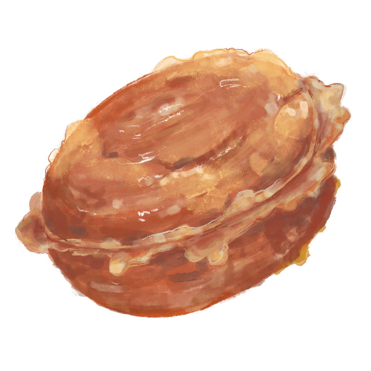 最近のお仕事で描いているスイーツ🥐
#イラスト
#illustration