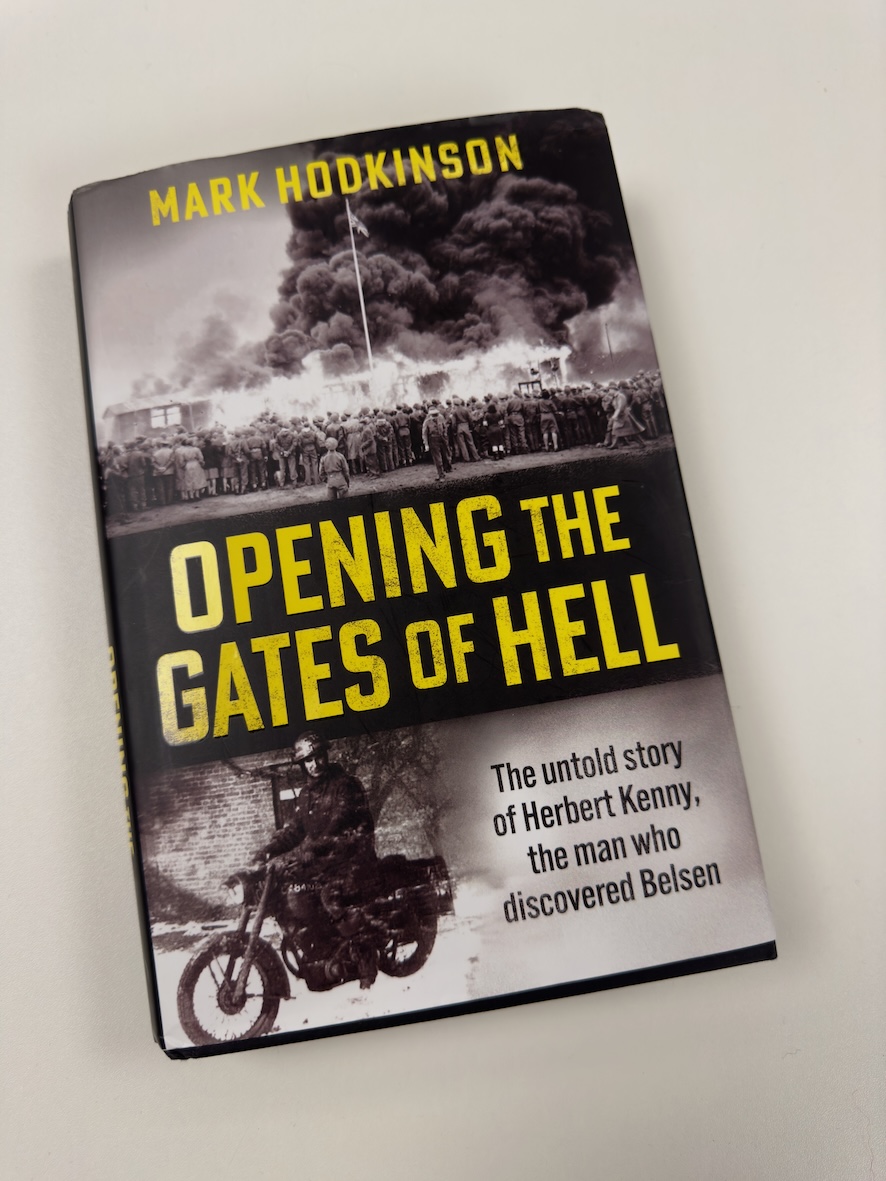 1/ I’ve just finished reading this amazing book. I only put it down to sleep. It tells the story of an ordinary working man from Lancashire who became the first British soldier to walk through the gates of Belsen concentration camp.