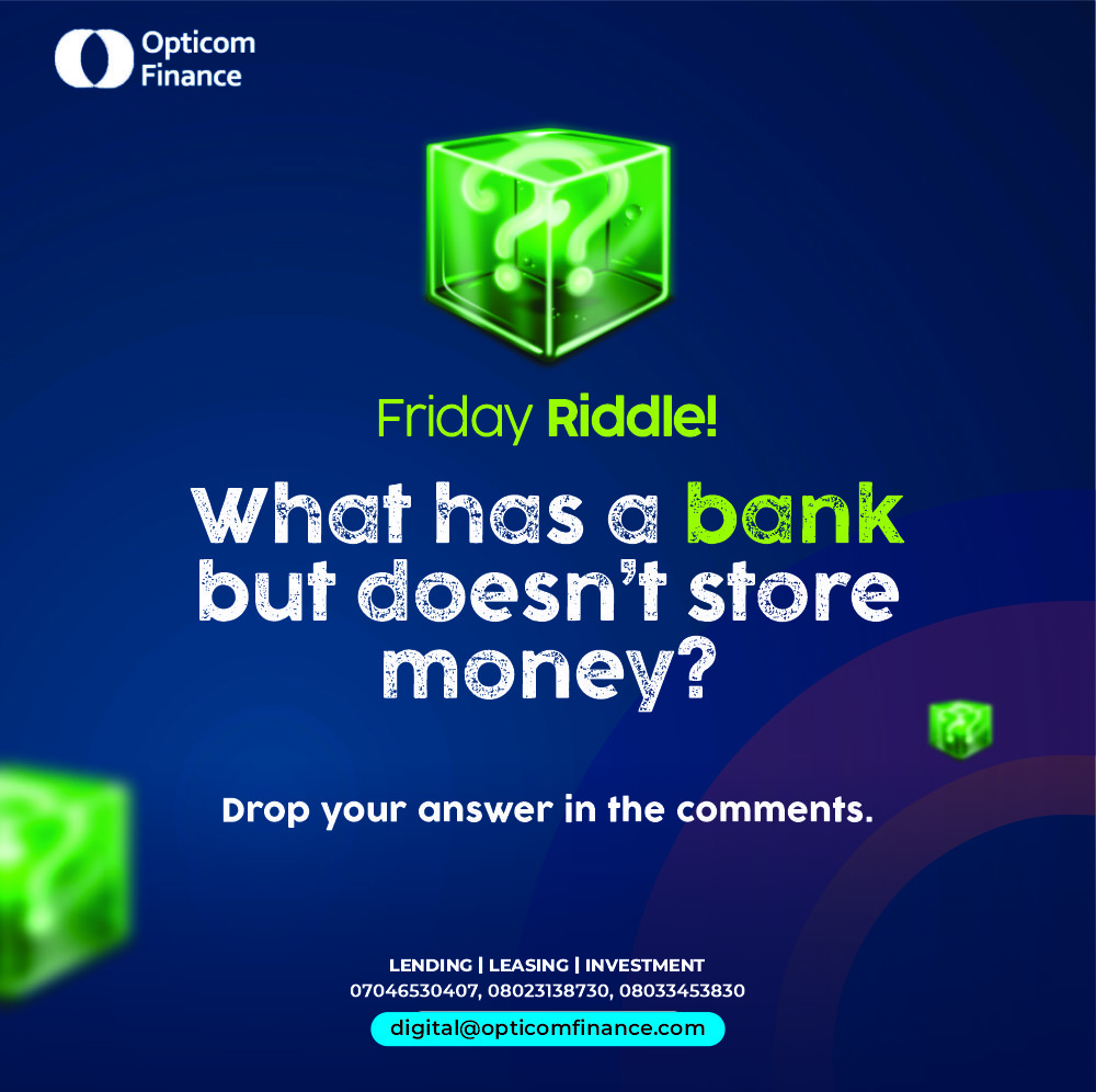 Bank Related Riddles Riddle Time! Let's end the week with a bit of fun: 'What has a bank but ...