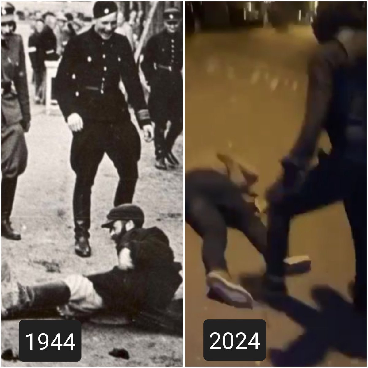 The world promised after the holocaust "never again", but 80 years after the holocaust pogroms are once again happening against Jews in Europe!
And you Europeans who remain silent or cooperate with the antisemitism and hatred of terrorists who immigrated to you from the Middle