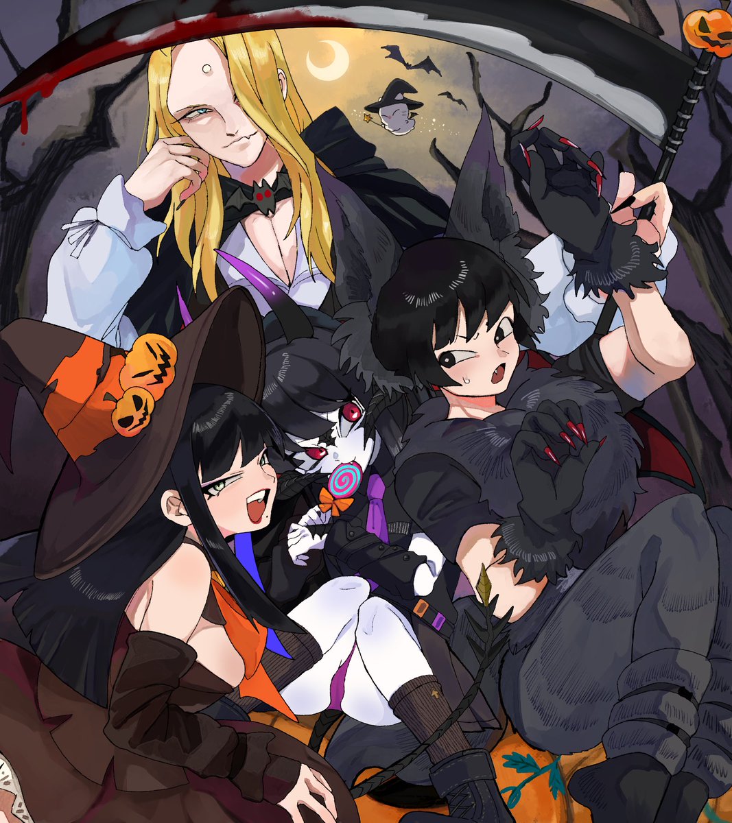 SmuggestSage's tweet photo. 🎨: glaa_da 

Ehehehe!  Happy (belated) halloweeeeeeen!!  It is never too late for cute xiith legion!!!!! https://t.co/iuPw6q3auV