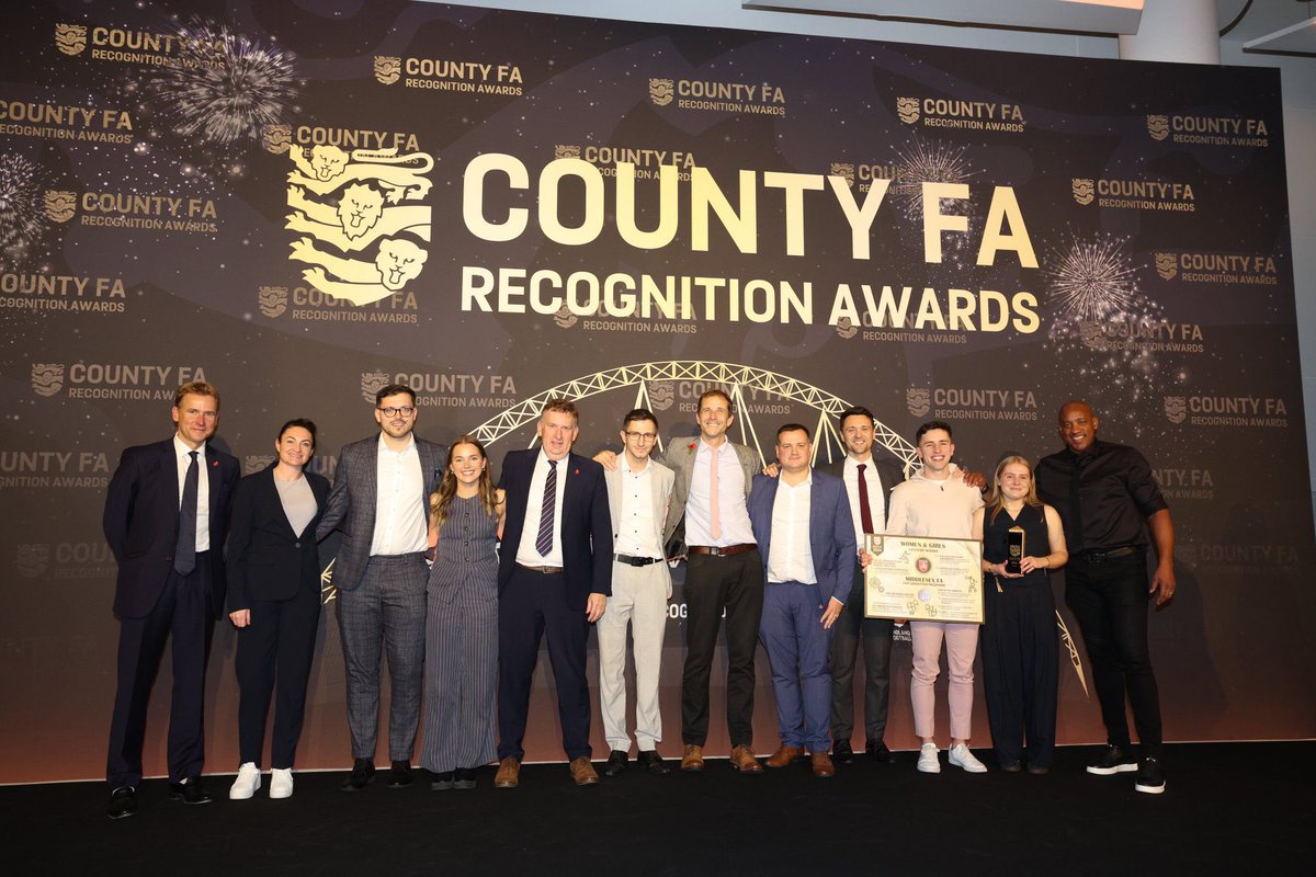middxfa's tweet photo. About last night… 🤩 

🏆 We are delighted to have won the Women &amp; Girl’s award at the @EnglandFootball County FA Recognition Awards for the Lost Gen project! 

Congrats to our winning superstar Kate &amp; all the team as well as all the other CFAs nominated 

#CFARA24 https://t.co/pdPLA6dEQq