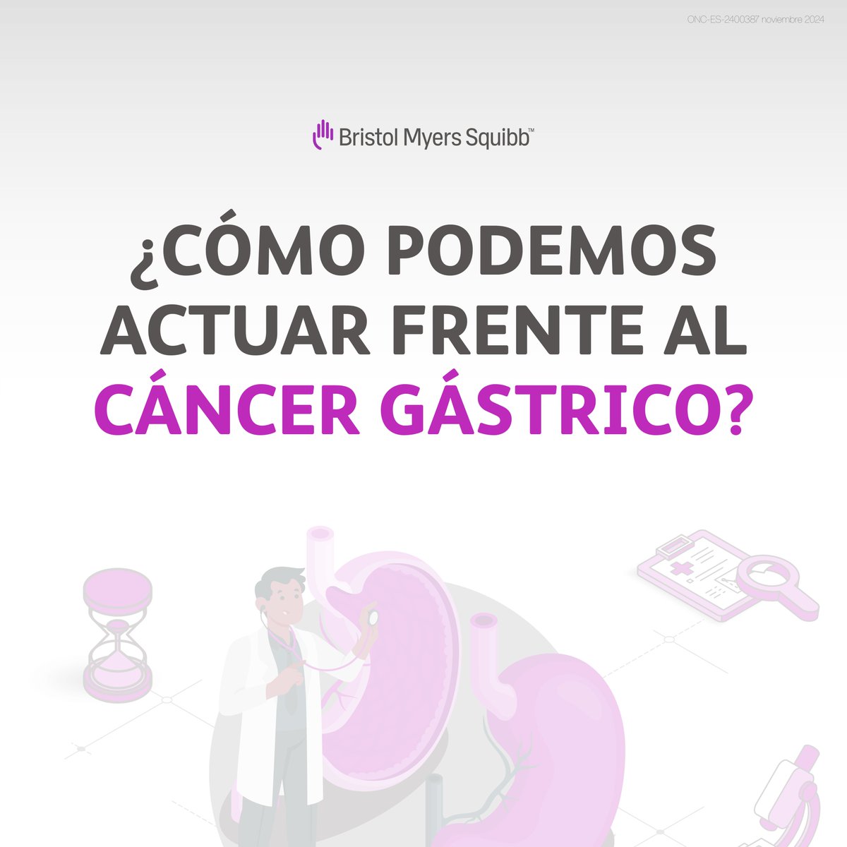BMSIberia's tweet photo. 📆 Noviembre es el Mes de Concienciación del #CáncerGástrico, y en #BMSIberia nos unimos a la causa para aumentar la conciencia y el compromiso con la lucha contra este tipo de #cáncer

🔬 La #detección temprana y la #prevención son fundamentales. Aquí algunos consejos clave:

1️⃣ Identificar síntomas como malas digestiones, dolor abdominal o hinchazón
2️⃣ Acudir al médico ante cualquier síntoma sospechoso
3️⃣ Adoptar hábitos #saludables para reducir los factores de riesgo asociados

🤝 En #BMSIberia estamos comprometidos con la #innovación y el desarrollo de nuevas soluciones para el tratamiento de esta enfermedad. Cuando se trata de mejorar la vida de las personas, siempre queremos más

#MesDeConcienciaciónCáncerGástrico #LuchaContraElCáncer #InnovaciónEnSalud #SaludDigestiva #Oncología #Salud #Bienestar #Medicina #ConsultaATuMédico