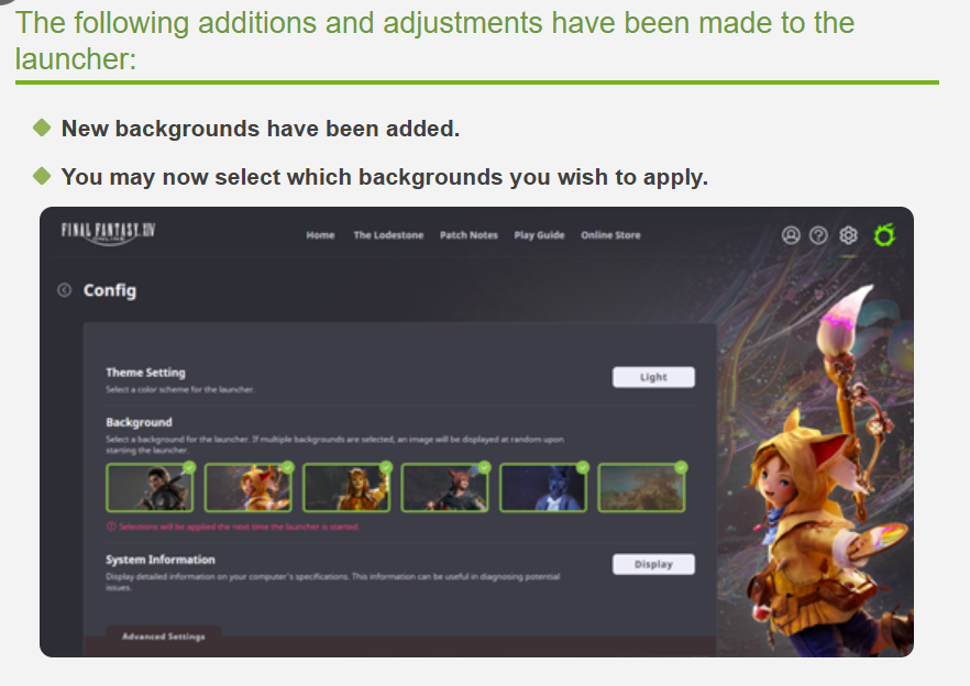 liz_ard_XIV's tweet photo. G'raha background in the launcher!!!! :D https://t.co/WWmelwe9Mp