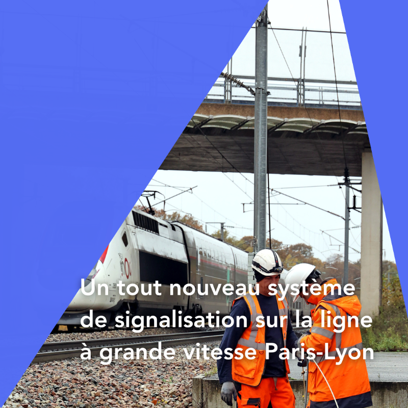 SNCFReseau's tweet photo. Ce week-end, les équipes de la ligne à grande vitesse Paris-Lyon réalisent une étape clé du déploiement de la technologie ERTMS.

Pour réaliser ce véritable bond technologique, les circulations seront interrompues du 9 au 12 novembre. Les chiffres du projet ⤵️