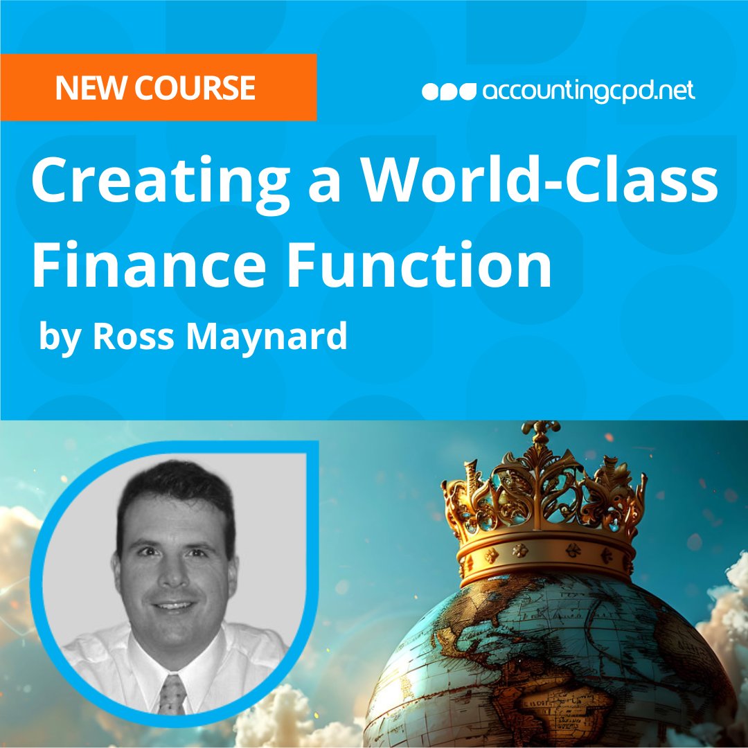 accountingcpd's tweet image. 🌍NEW CPD!🌍bit.ly/40D9Vl3 What is a world-class finance function, and why should you want to create one in your workplace?
#financefunction #cpd #finance #accountant #accountancy #accounting