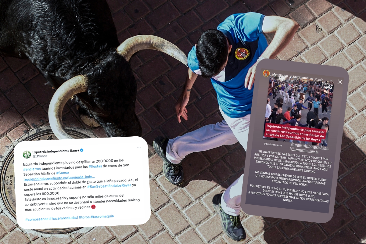 diariodesanse's tweet photo. 🔴⚪️La Peña Postas acusa a Juan Torres de crear enfrentamiento: «Todos sabemos que eres taurino»

➡️La peña de la localidad de San Sebastián de los Reyes responde al portavoz de Izquierda Independiente tras su petición de cancelar los encierros de enero

🔗https://t.co/gUwX9eAjiY https://t.co/2hYvxv2i9W