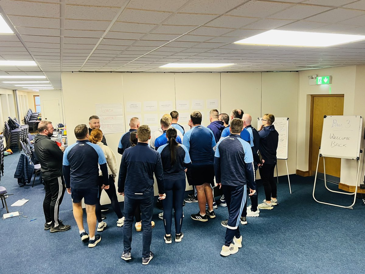 DublinGAACoach's tweet photo. 🔵COACH DEVELOPER COURSE🔵
Day 3️⃣ of our 2️⃣0️⃣2️⃣4️⃣ Coach Developer Course in partnership with @sportireland Coaching
🏐📝🎨🤝🎯🥎
This mornings Coach Support Session facilitated by @MooneyOwen
#DubGAACourse #DubGAACoach #Coach #Developer #Staff #Training #Learning #Development https://t.co/DtlYIJdfhm