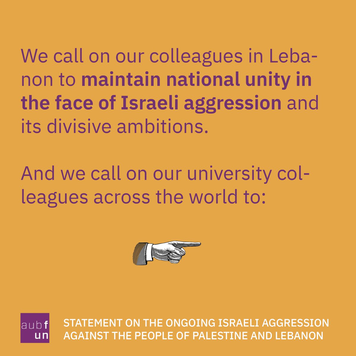 AUB Faculty United tweet media