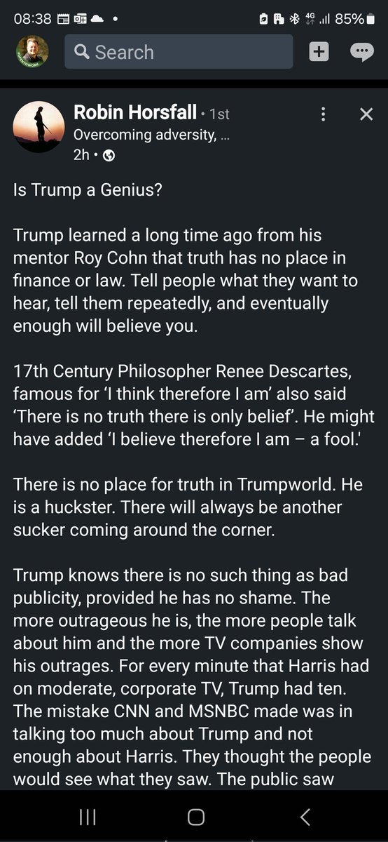 TonyParry17's tweet photo. Great commentary by @RobinHorsfall on @realDonaldTrump and how the huckster lies, cheats and uses the courts to beat his opponents. #TheWorldIsFucked  #Election2024
#Trump2024 #TrumpIsUnfitForOffice #TrumpDerangementSyndrome https://t.co/DyDmACNeYR