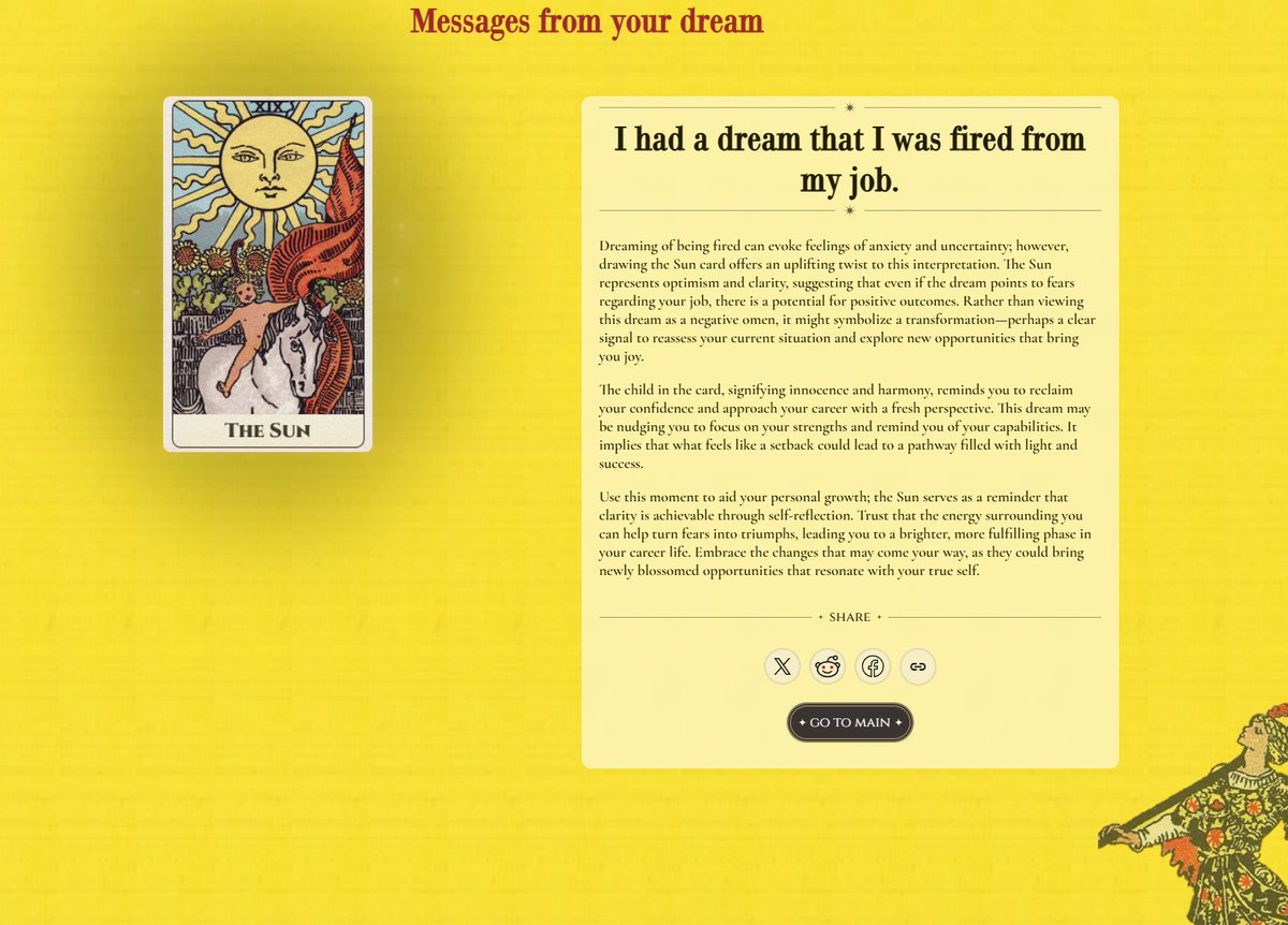 I had a dream that I was fired from my job.