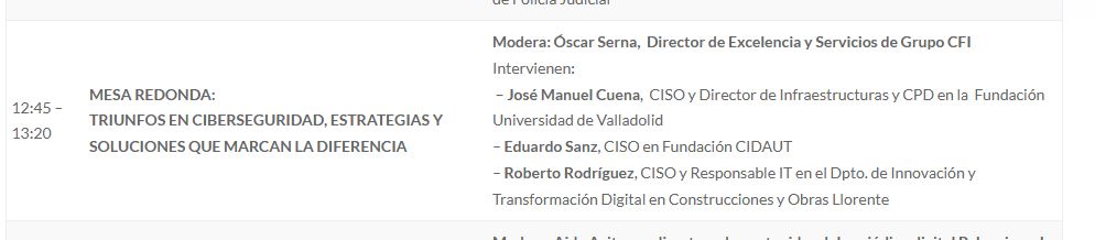 Cidaut's tweet photo. Eduardo Sanz, CISO de Cidaut, participa en el VII Ciberday Palencia en una mesa redonda sobre "Triunfos en ciberseguridad".
Gracias a APETIC y AETICAL por este evento. 🔒💻
#Ciberseguridad #Ciberday https://t.co/Sq2L9hzbib