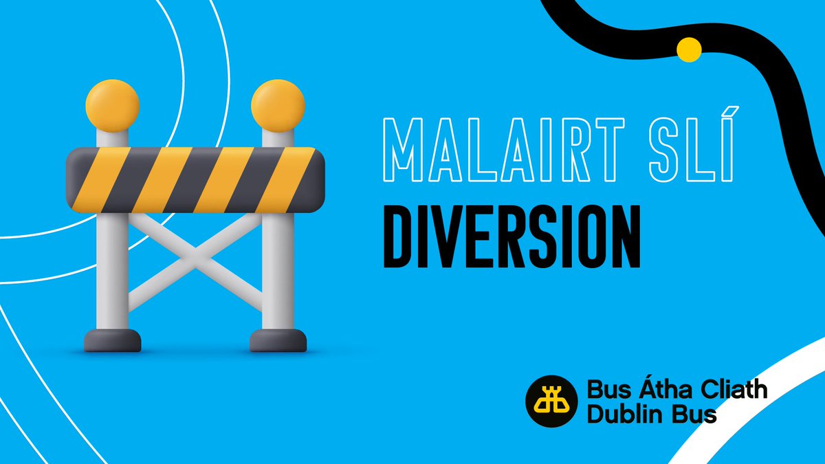 dublinbusnews's tweet photo. #DBSvcUpdate Diversion on #DB33, #DB41 and #DB41c from Tuesday 12 November 2024.
https://t.co/AtoAat5l49
Atreorú ar Bhealaí 33, 41 agus 41c ó Dé Máirt 12 Samhain 2024. https://t.co/GPV53BrDIs