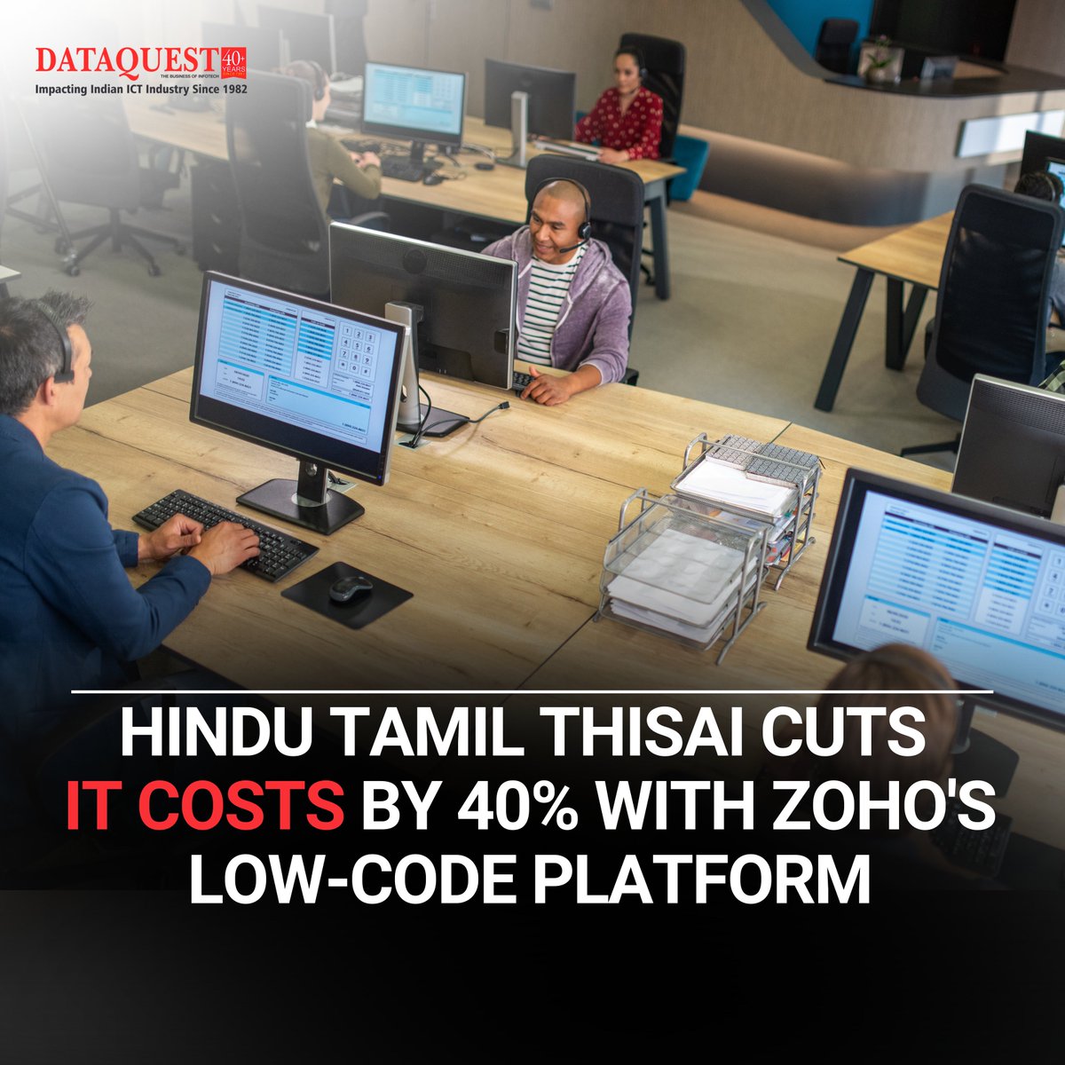 dataquestindia's tweet image. Hindu Tamil Thisai reduces IT costs by 40% using Zoho’s powerful low-code platform! 

Link:dqindia.com/news/hindu-tam… 

#HinduTamilThisai #ZohoCreator #LowCodeDevelopment #TechForMedia #BusinessEfficiency #CustomSolutions #Dataquest