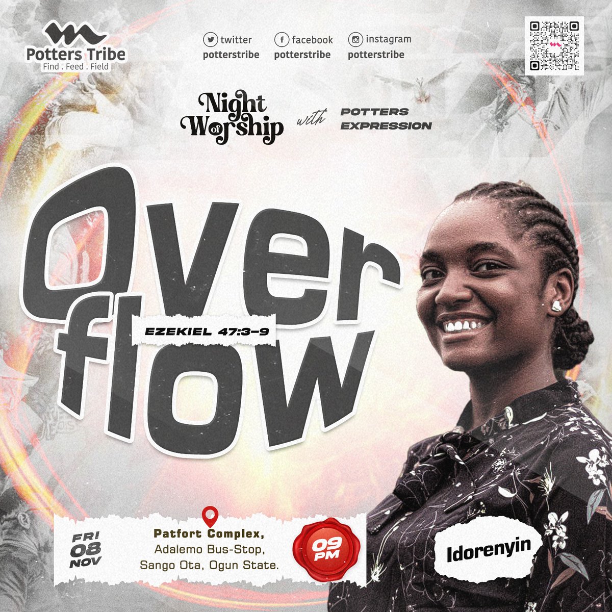 potterstribe's tweet photo. Meet our Guest Ministers 
We HEAR the SOUND of ABUNDANCE,
A MIGHTY release of the SPIRIT upon US
There’s a MIGHTY OUTPOURING of the SPIRIT,
Bringing us into the FULLNESS of CHRIST.

#NOW24
#PottersTribe
#Overflow https://t.co/YJ5NFPAbVf