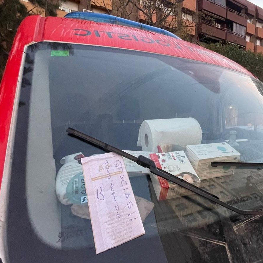 ❤Avui ens llevem amb aquest missatge d'agraïment en un dels nostres vehicles. Paraules com aquestes són les que donen sentit a la nostra tasca. Gràcies!

#DANA