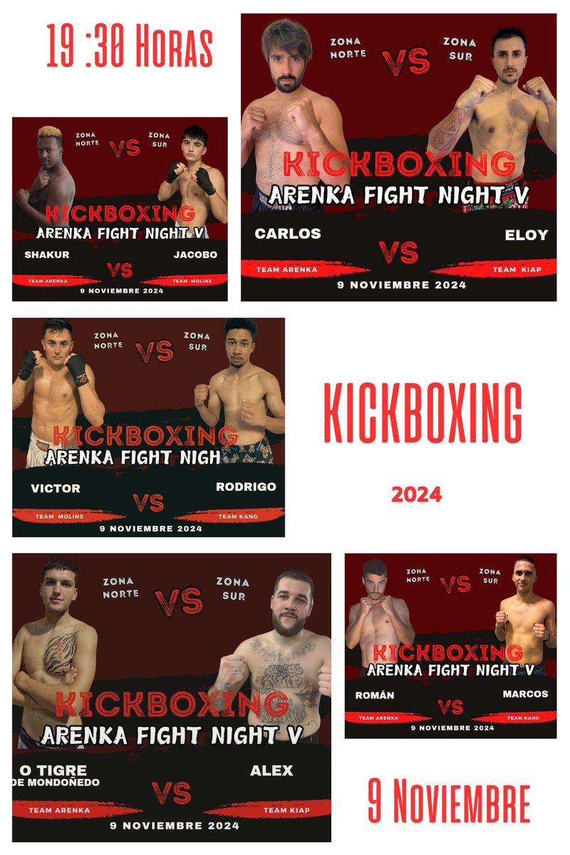 Alv_3399's tweet photo. Mañana gran velada de Kickboxing en la mariña de Lugo Foz ¿te lo vas a perder?
👏👏💪💪 https://t.co/XIriq2LwuH