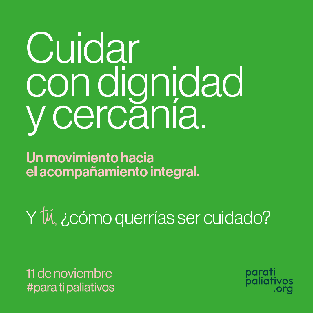 paliativos_org's tweet photo. Es hora de actuar, de unirnos por una causa común. 

El próximo 11 de noviembre nace ‘Para Ti, Paliativos’, una plataforma que reclama la importancia de una atención paliativa integral para todos como derecho fundamental. 📅 

¡Pronto más detalles! #ParaTiPaliativos https://t.co/jrtShSDfyp