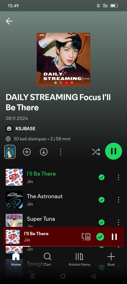 ka_iliska's tweet photo. @KSJBASE @BTS_twt I'm listening #IIIBethere by #JIN of 
@BTS_twt https://t.co/fytIrXta1N