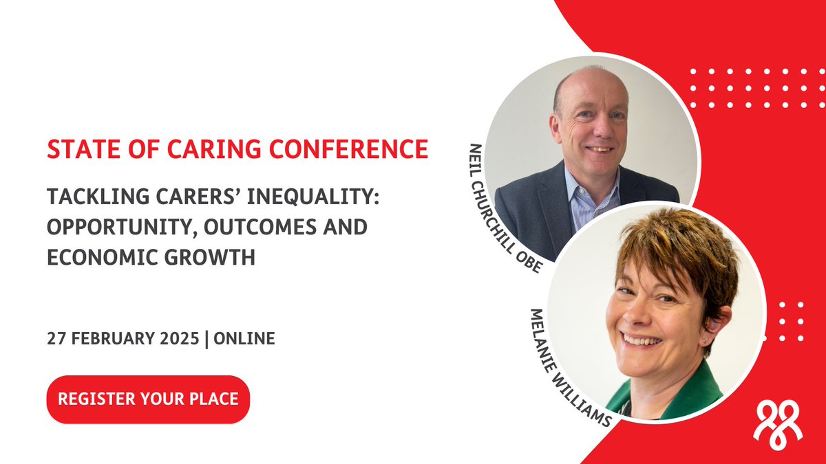 CarersUK's tweet image. We’re excited to have @MelanieNottsDA and @neilgchurchill join us at our upcoming State of Caring conference!

They will be discussing the opportunities for supporting unpaid carers in health and social care now and across the next 10 years.

👉  go.carersuk.org/SOC25?utm_sour…
