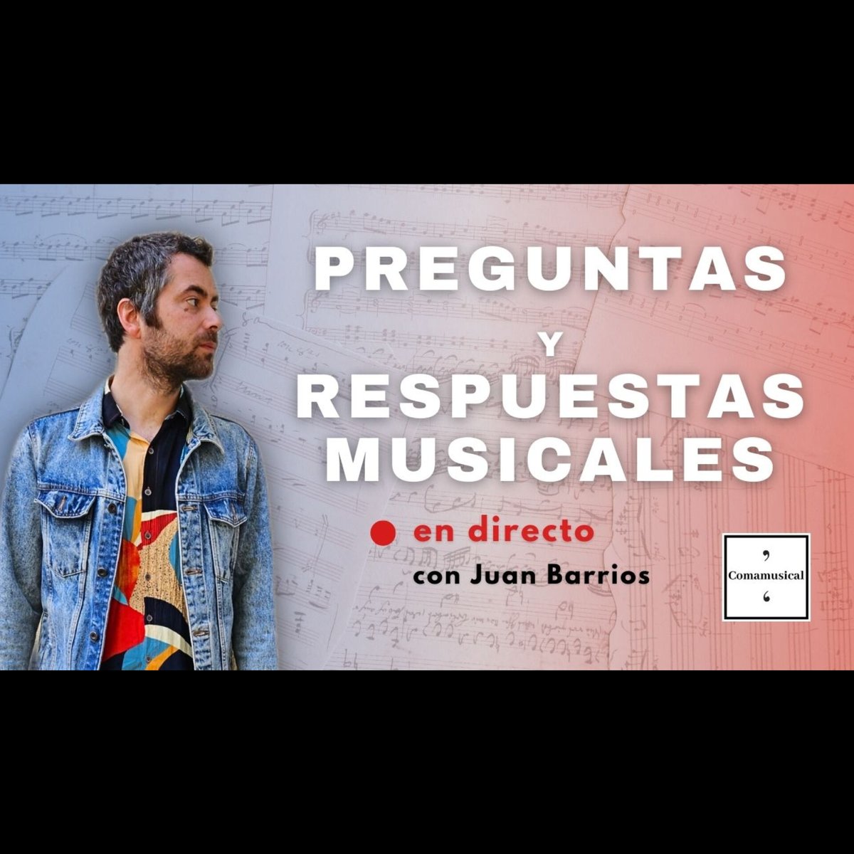 comamusical's tweet photo. ¡Hoy a las 12 nos vemos en el canal de Youtube para un nuevo directo de preguntas y respuestas musicales! Hasta dentro de un rato. https://t.co/vv8MyzronU