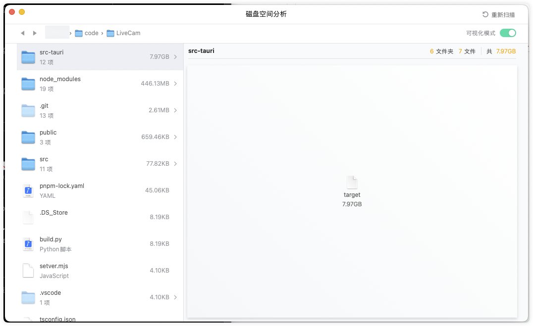 dzlixu's tweet photo. rust 项目的缓存也太夸张了，一个 打包后 5mb 的项目，缓存干掉了 8.x Gb https://t.co/BYG8yR8JrX