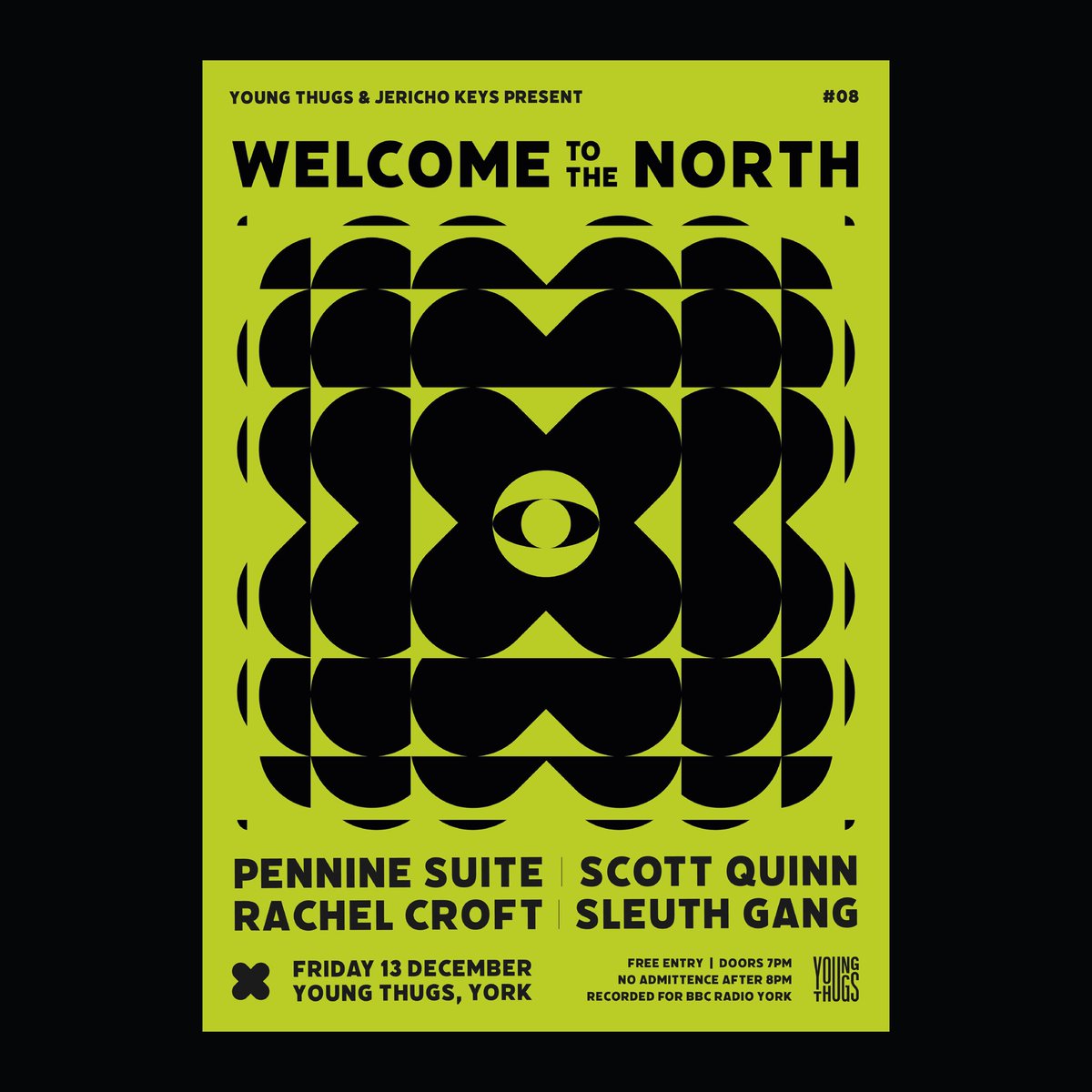Jericho Keys (@jerichokeys) on Twitter photo Welcome to the North #8
This line up speaks for itself... <a href="/penninesuite/">Pennine Suite</a> <a href="/ScottPQuinn/">Scott Quinn</a> <a href="/RachelCroft27/">Rachel Croft Music</a> and Sleuth Gang all under one roof, for one night only!
Join us at <a href="/youngthugsrecs/">Young Thugs</a> on Friday 13th December. Tickets are FREE but Ltd (nearly sold out).
🎟️tinyurl.com/cj93uh68 Welcome to the North #8
This line up speaks for itself... <a href="/penninesuite/">Pennine Suite</a> <a href="/ScottPQuinn/">Scott Quinn</a> <a href="/RachelCroft27/">Rachel Croft Music</a> and Sleuth Gang all under one roof, for one night only!
Join us at <a href="/youngthugsrecs/">Young Thugs</a> on Friday 13th December. Tickets are FREE but Ltd (nearly sold out).
🎟️tinyurl.com/cj93uh68