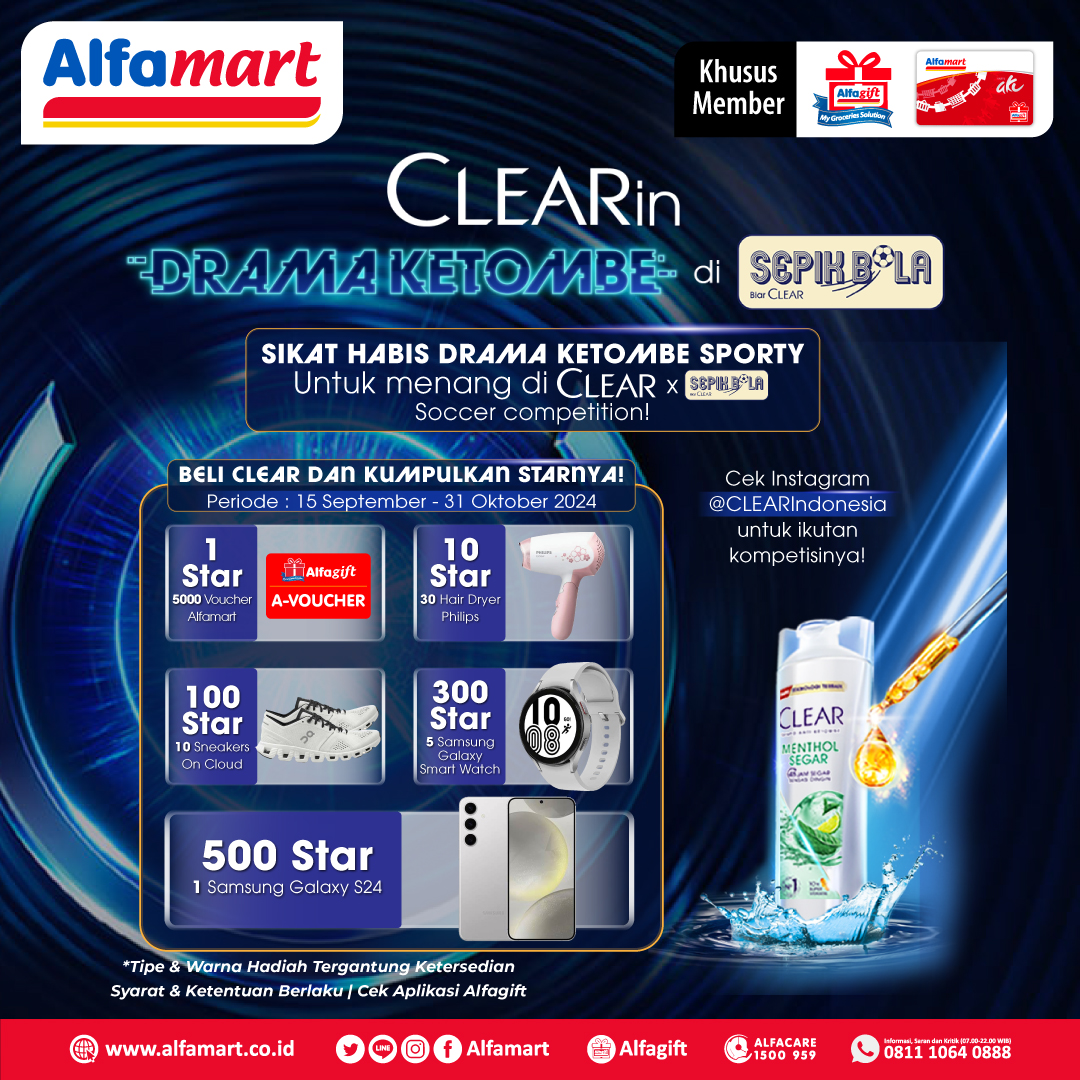 alfamart's tweet photo. Belanja produk sponsor berikut ini bisa mendapatkan hadiah menarik😍
Download aplikasi Alfagift hanya di Playstore atau Appstore.
Periode : November 2024
#Alfamart #Alfagift #PromoMember #Alfastar #PromoBerhadiah #BelanjaBerhadiah https://t.co/suUOPX21ED