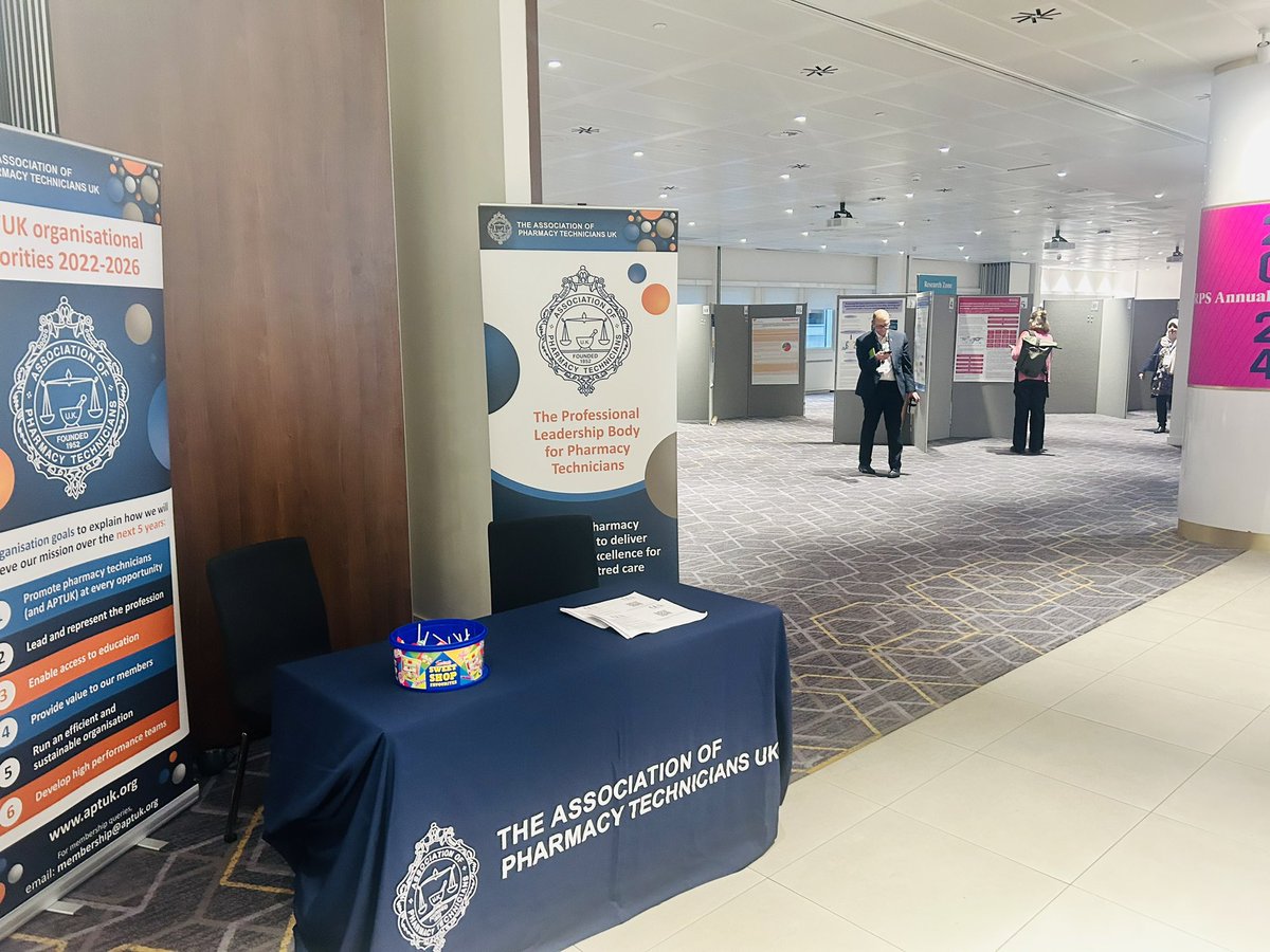 President_APTUK's tweet photo. Looking forward to the @rpharms conference today.

Pop over and visit our @APTUK1 stand - @emilyguerin88, Professional Lead for Wales, and I are looking forward to seeing many friends and colleagues!

#ProfessionalLeadership #PharmacyTechnicians #RPSconf2024 https://t.co/JJFrmbYO6Y