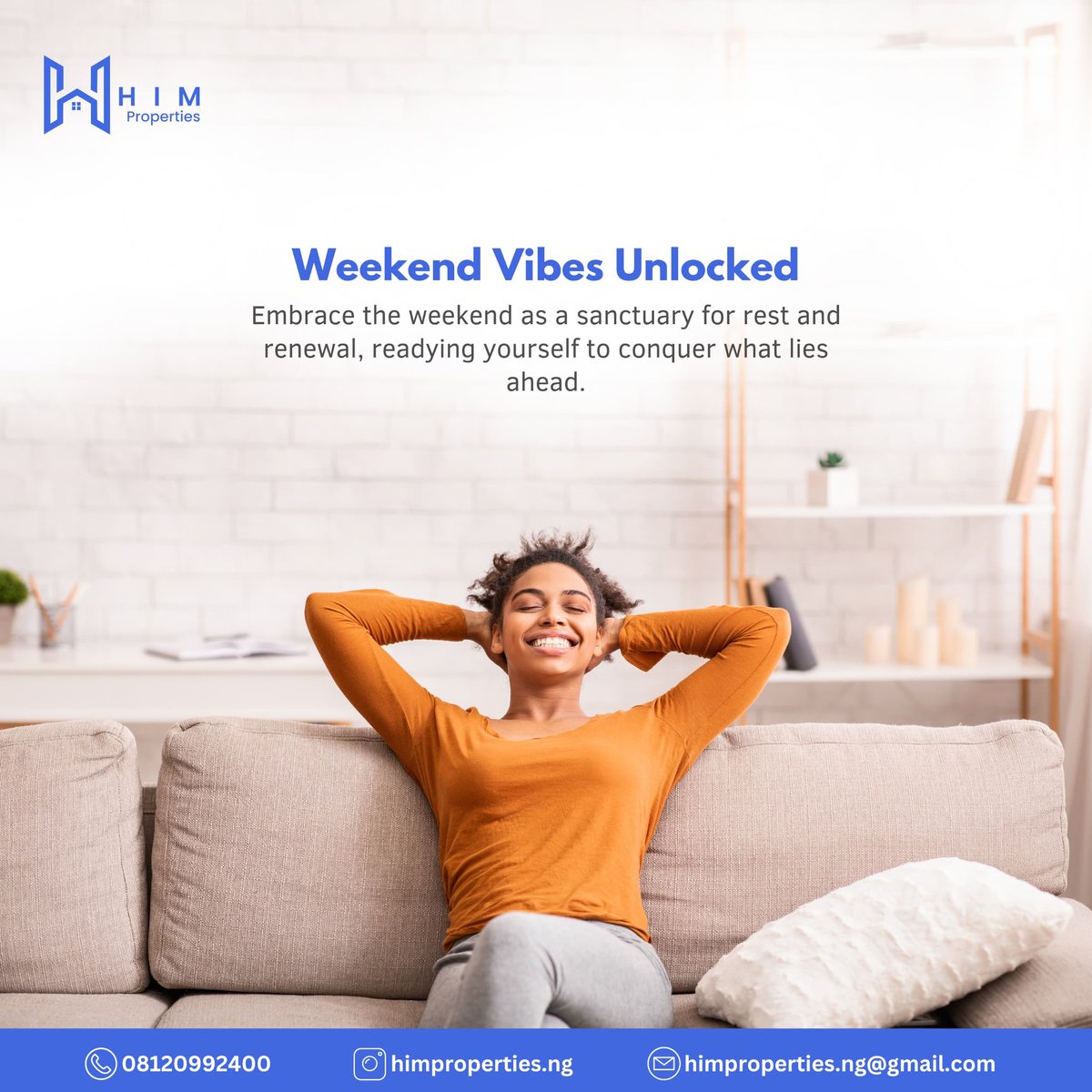 himproperties's tweet photo. ✨Here's to a weekend of rest and inspiration!  May you find moments of peace, laughter, and renewal to recharge your spirit.  

Embrace the chance to step back, unwind, and farther strength for the days ahead.  

Enjoy every moment! Cheers... https://t.co/VExPLDN51v