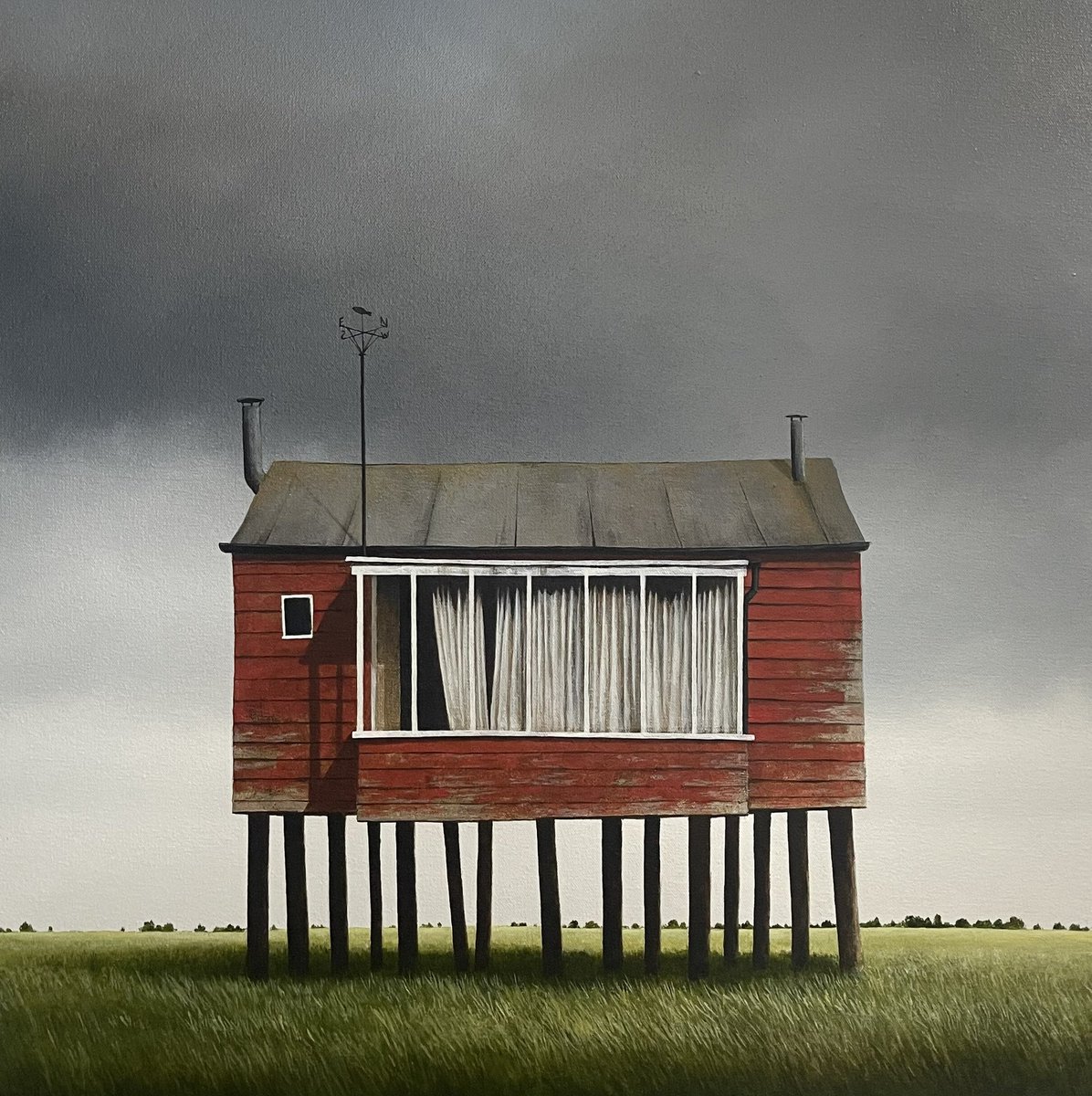 LeeMadgwick's tweet photo. The Scurry Hut

(Oil/acrylic on canvas 55x55cm) https://t.co/R7XiSOPsGW